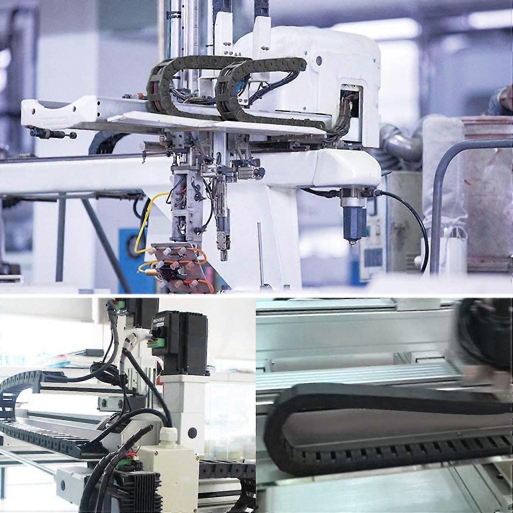 10 X 20mm 1m Open On Both Side Plastic Towline Cable Drag Chain-L