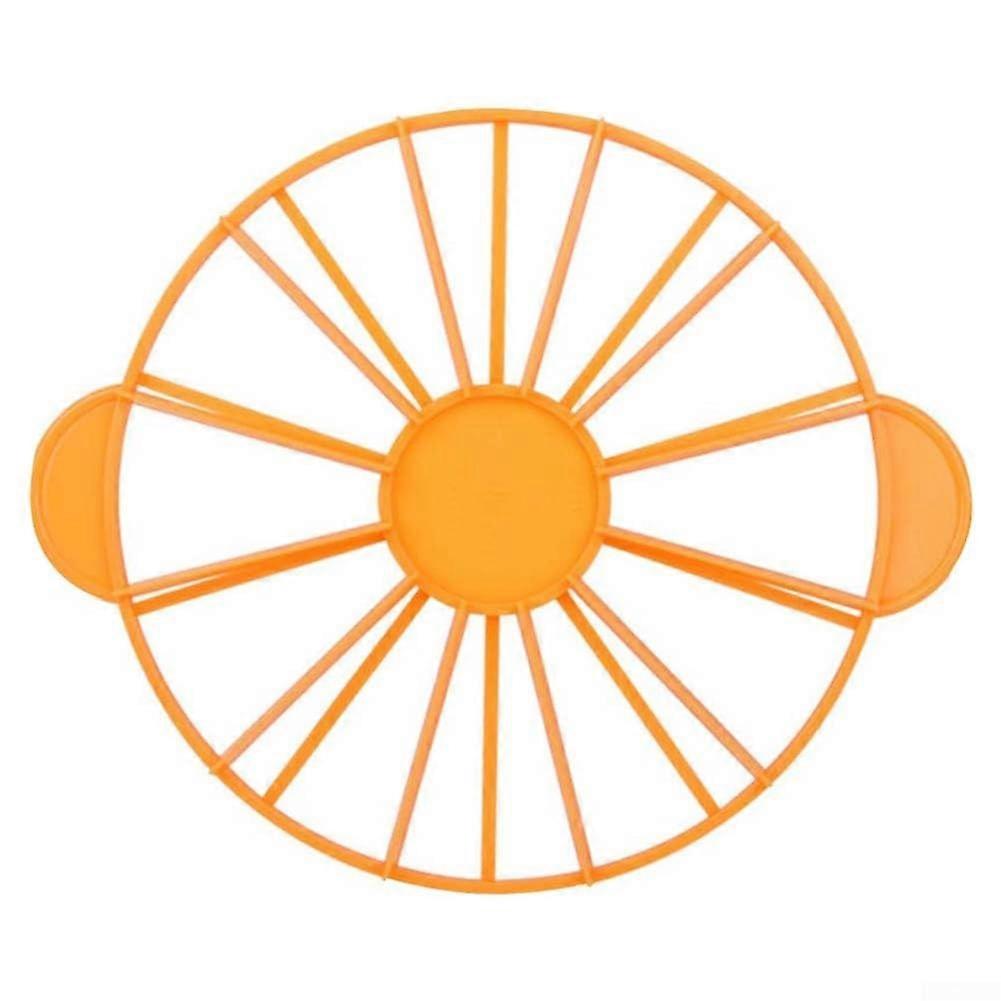 12 Portion Divider Cake Slicer for Baking Orange DualSided Use for Precise Cake Cutting