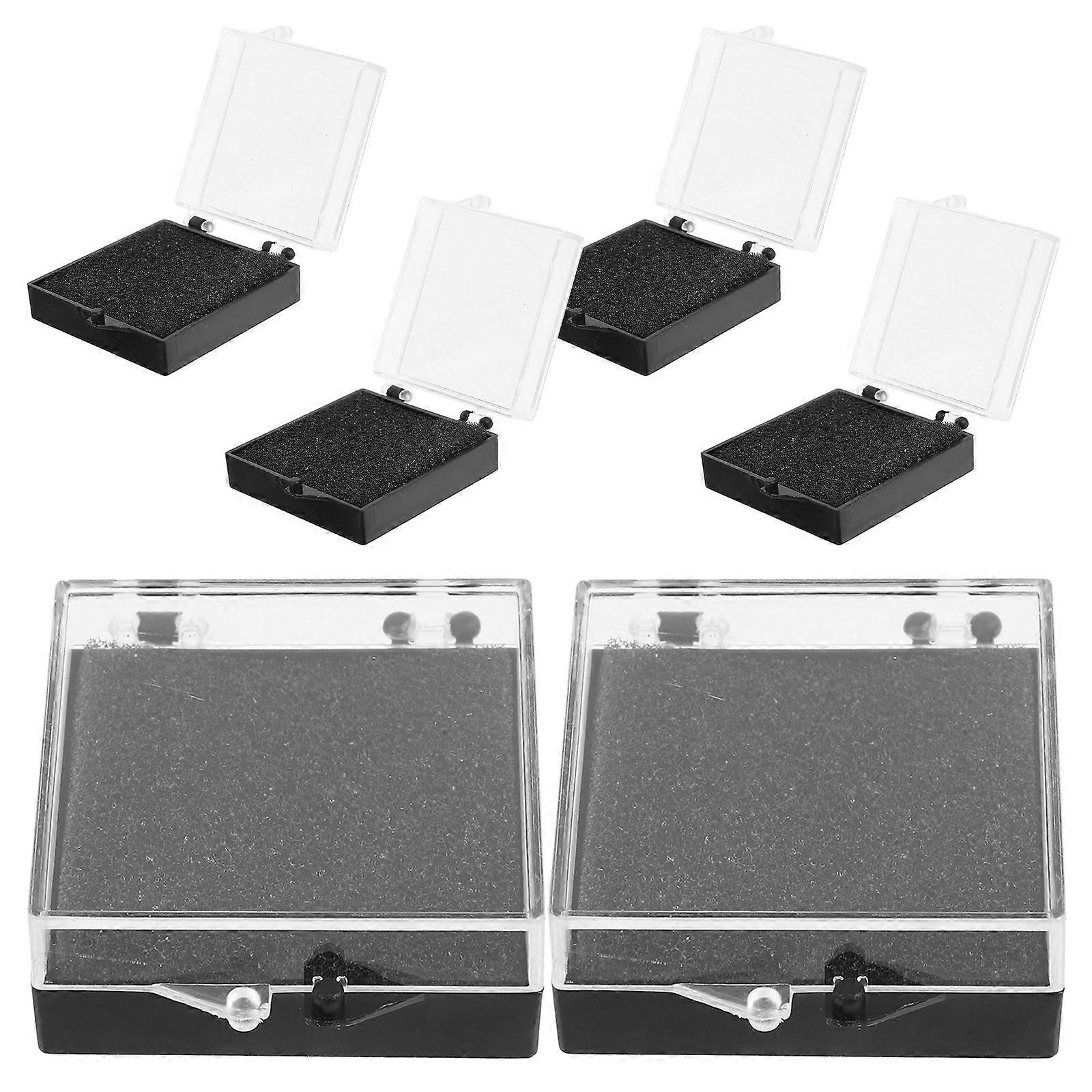 6Pcs Medal Storage Box Delicate Brooch Displaying Case Lapel Pin Storage Box with Lid