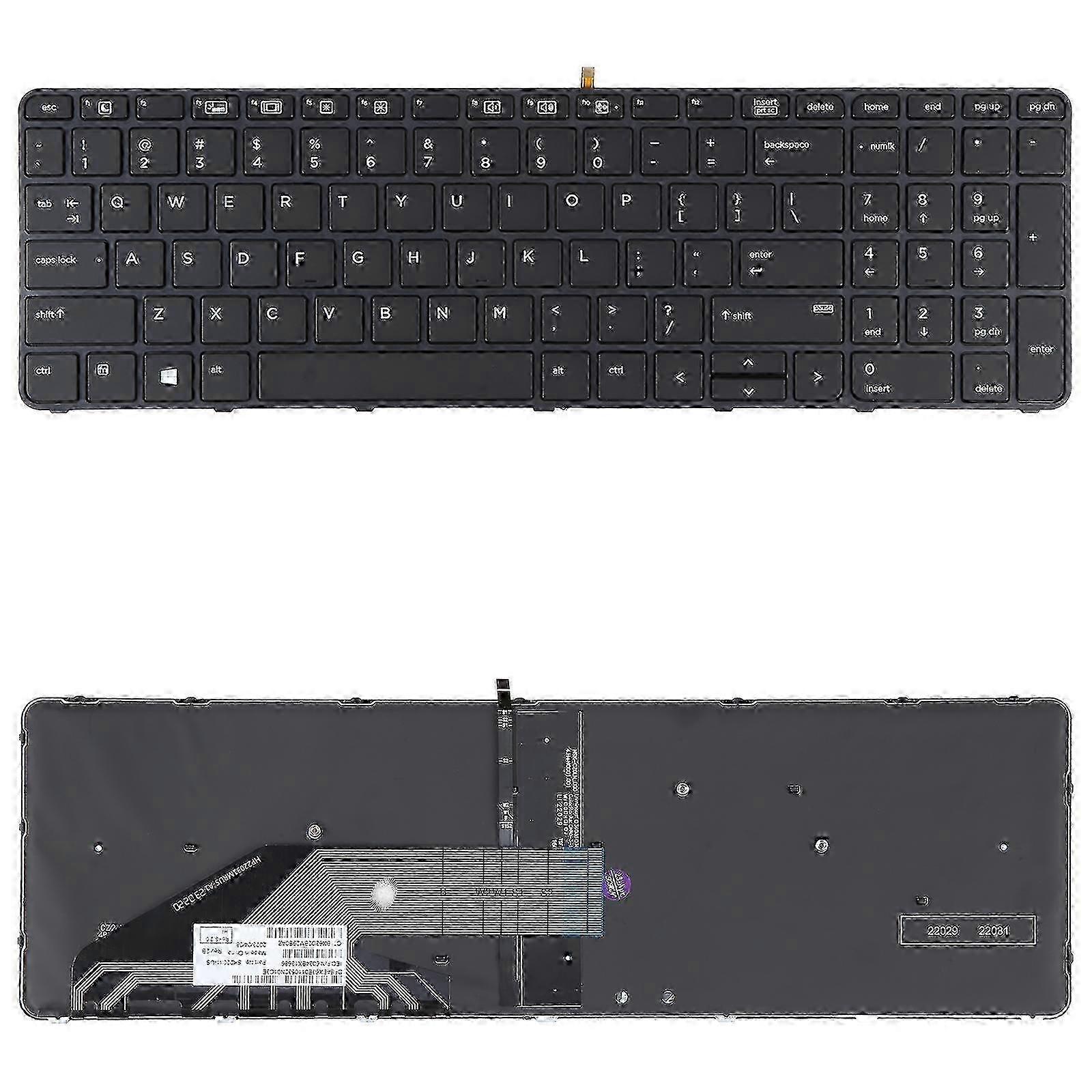 For HP Probook 650 G2 G3 655 G3 450 G3 841137-001 US Version Keyboard with Backlight