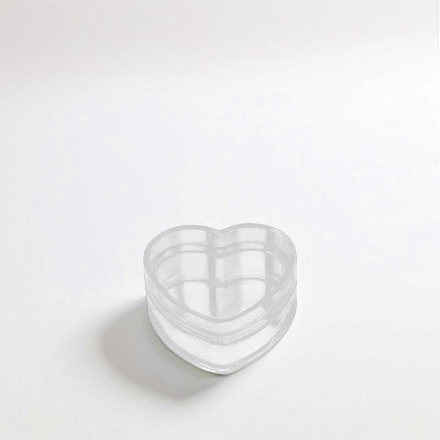 Clear Heart Shape Boxes for Storage 12Pcs Transparent Candy Packing Boxes
