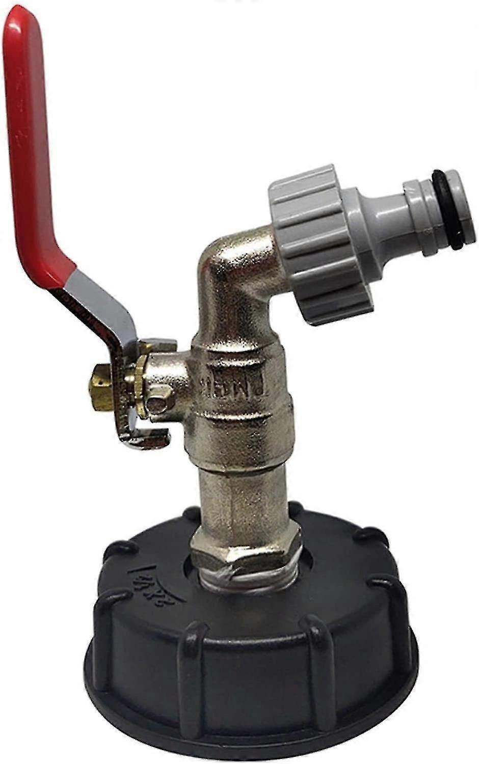 Προσαρμοστής δεξαμενών βρύσης Ibc ορείχαλκος tote στρόφιγγα τροφίμων βαθμού τροφίμων προσαρμοστής 1/2