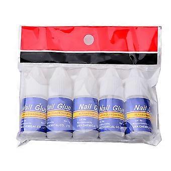 4 Stück 3g Professionelle Acryl Nail Art Kleber Flasche Tipps Strass Maniküre Werkzeuge für UV Gel Nail Art Verwendung