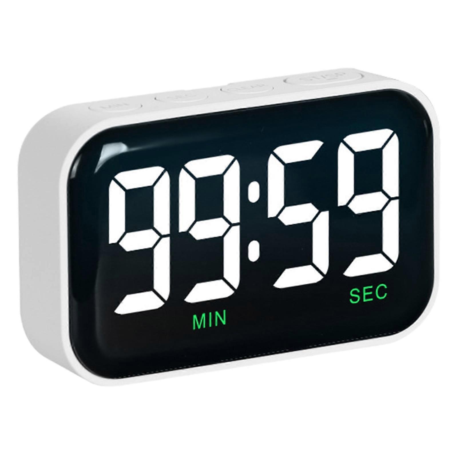 Hariumiu LED Digital Timer with Hook, Magnetic Back, 2 Brightness & 3 Volumes, 100-Minute Countdown for Cooking, Classroom