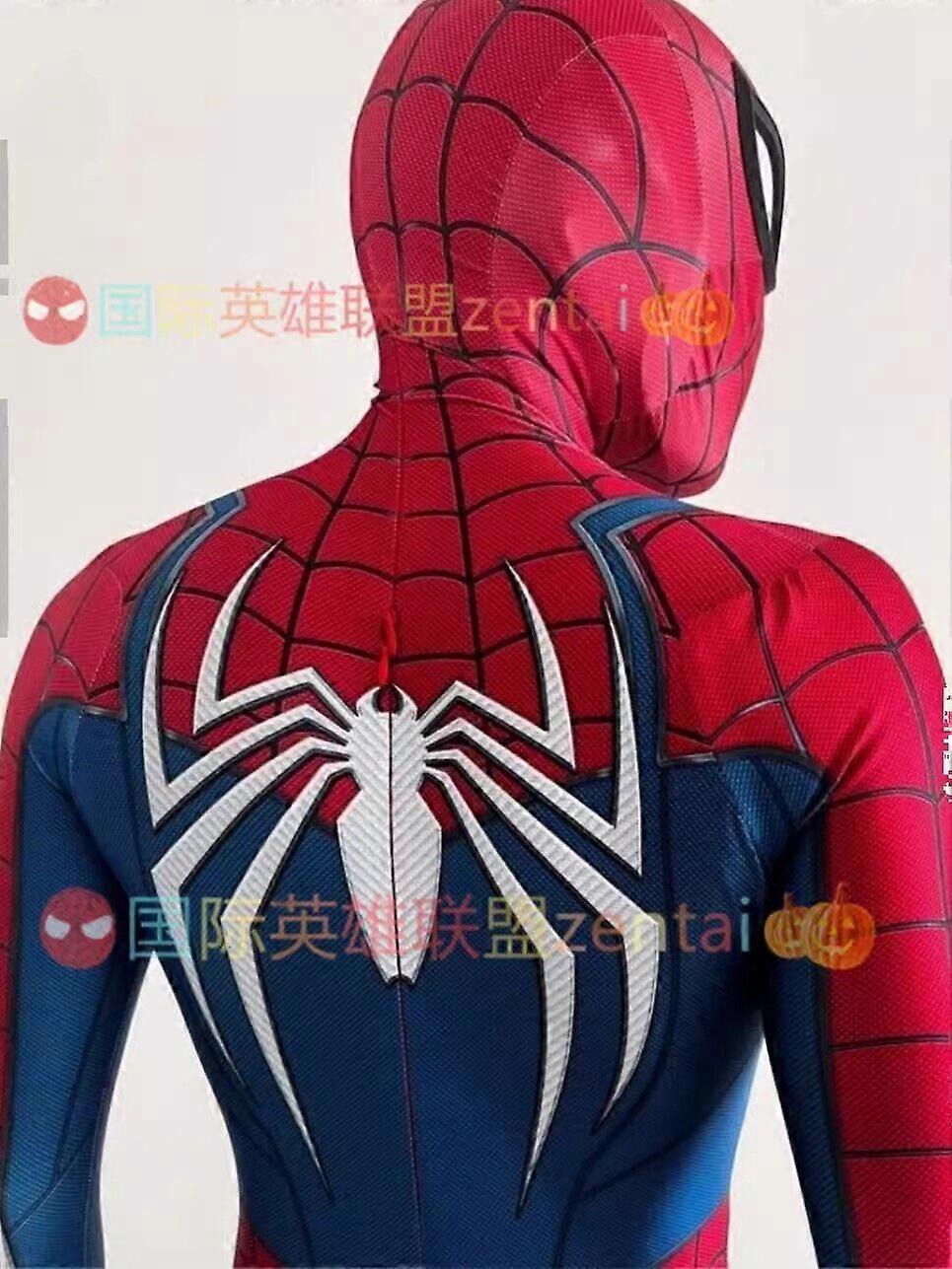 PS5 Advanced Spider-man Jumpsuit Cosplay Bodysuit Costume Halloween Adult Kid