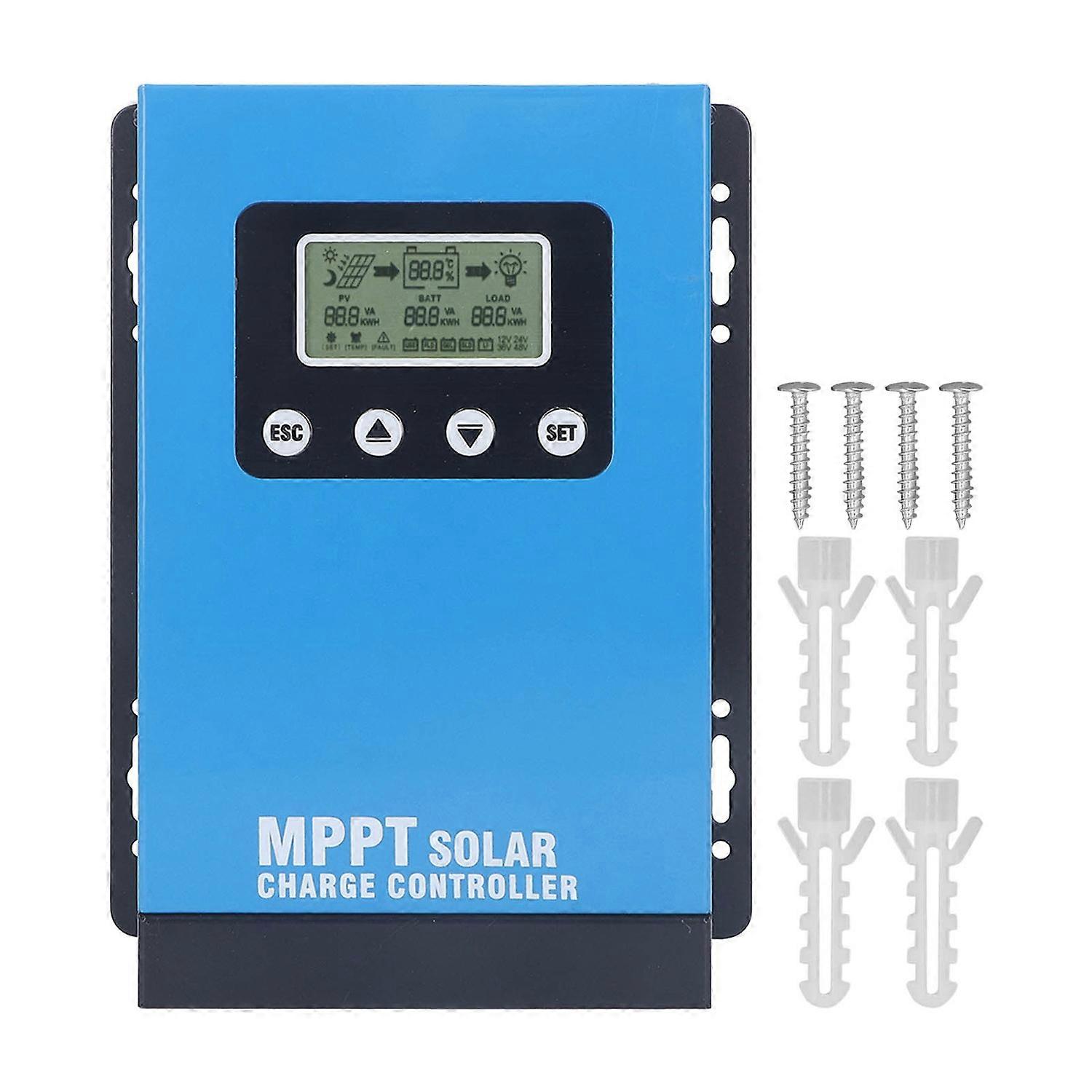 MPPT Solar Charge Controller 12V 24V 36V 48V Auto Identification Solar Panel Regulator with LCD Disp
