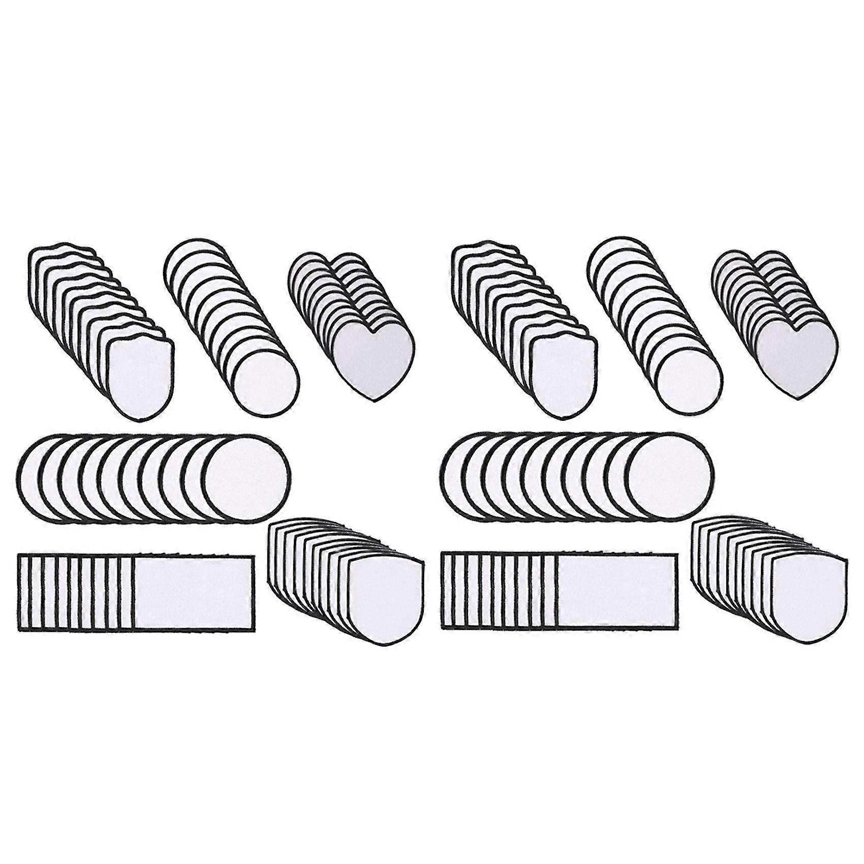 120pcs Sublimation Blanks Patches Tissu Iron-On Patch Blanks Repair Blank Patches For Diy Hats Shi