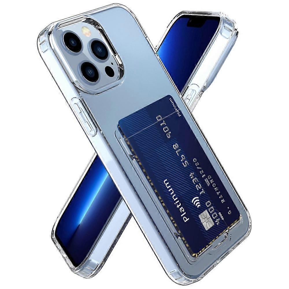 Compatible with iPhone 13 Pro Max Case, Wallet Case with Card Holder, Drop Protection Clear Cover