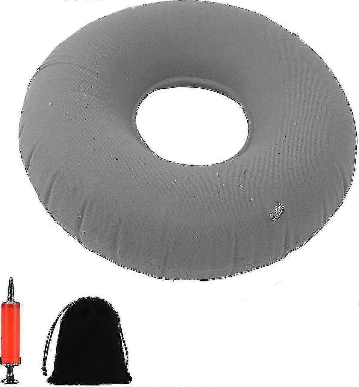 Coccyx Relief Seat Cushion with Pump - Adjustable Inflatable Ring for Comfort and Support 25-26