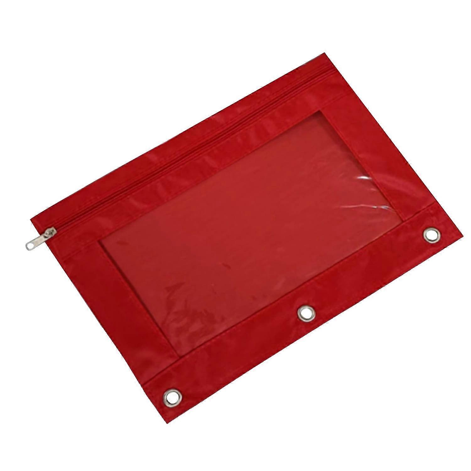 Cute Preppy Pencil Case, Three-hole, Single Zipper, Transparent PVC, Large Capacity, Compatible with Btomtd Back To School