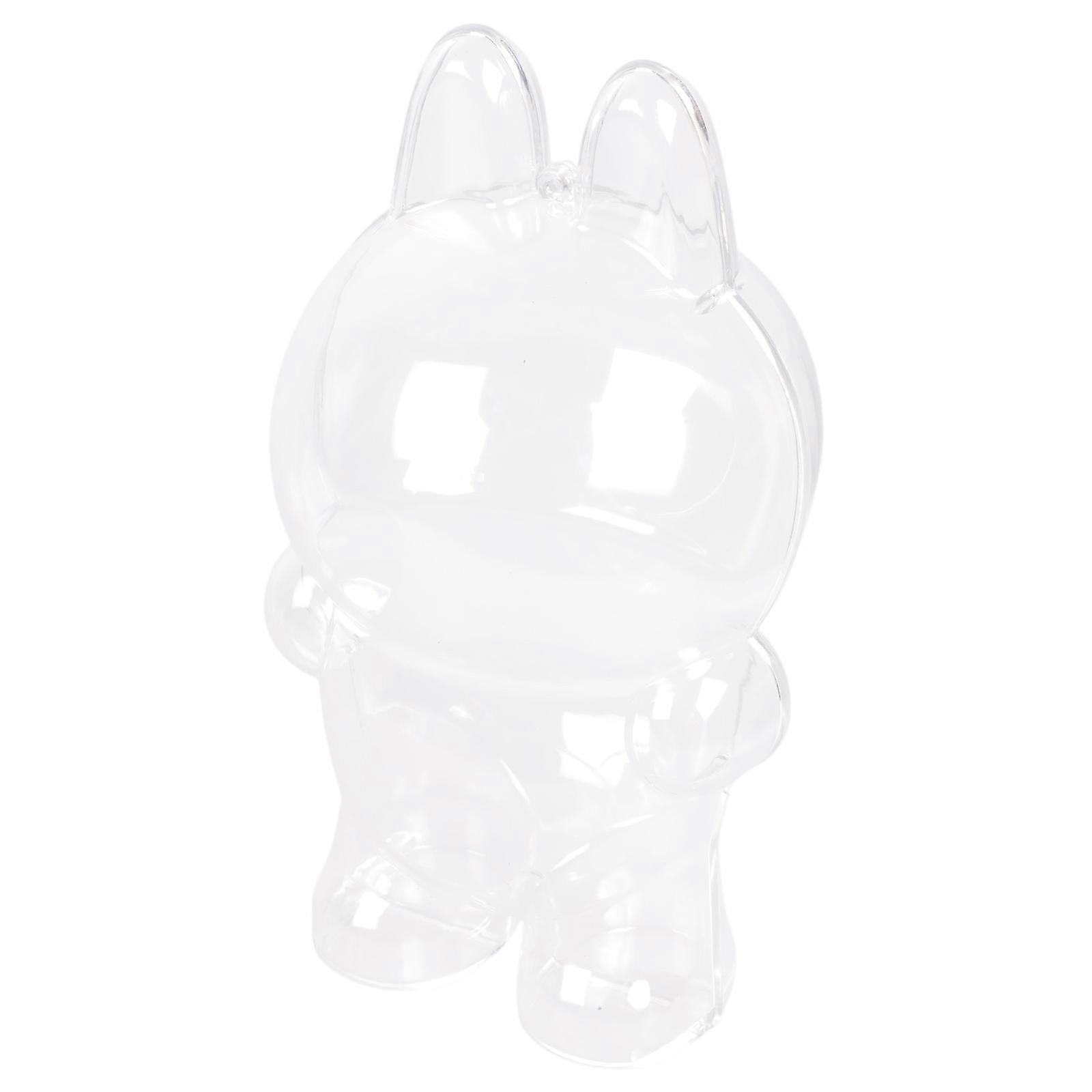 Clear Storage Case Protective Holder For Anime Plush Figure Doll Scratch Resistant And Secure Closure for Figurine Doll Multicolor