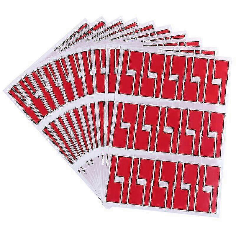 10 Sheets Self-adhesive Cable Labels Waterproof Identification Tags Stickers