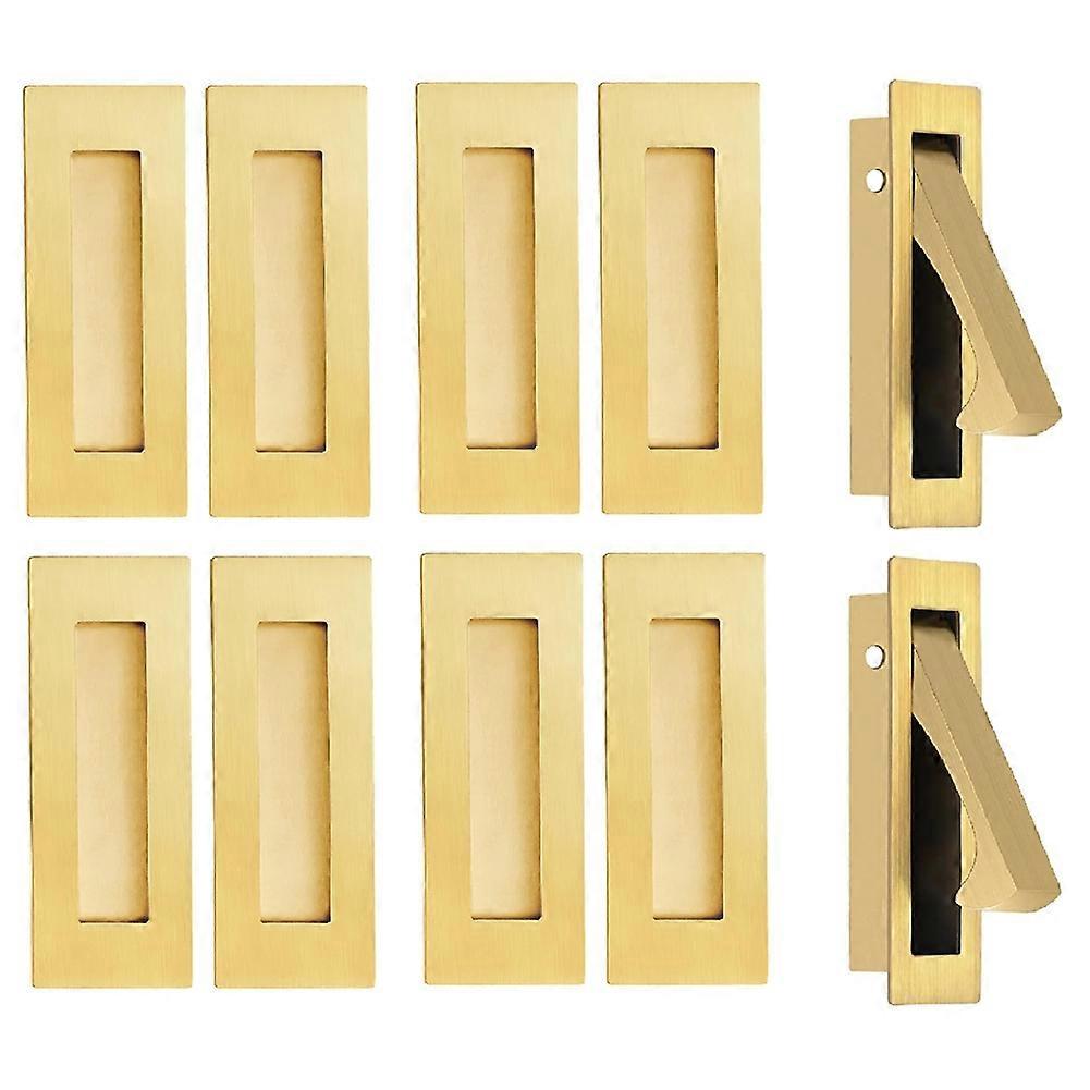 Stainless Steel Square Concealed Handle Sliding Door, Built-in Push-Pull Wardrobe Door, Drawer Concealed Hidden Handle