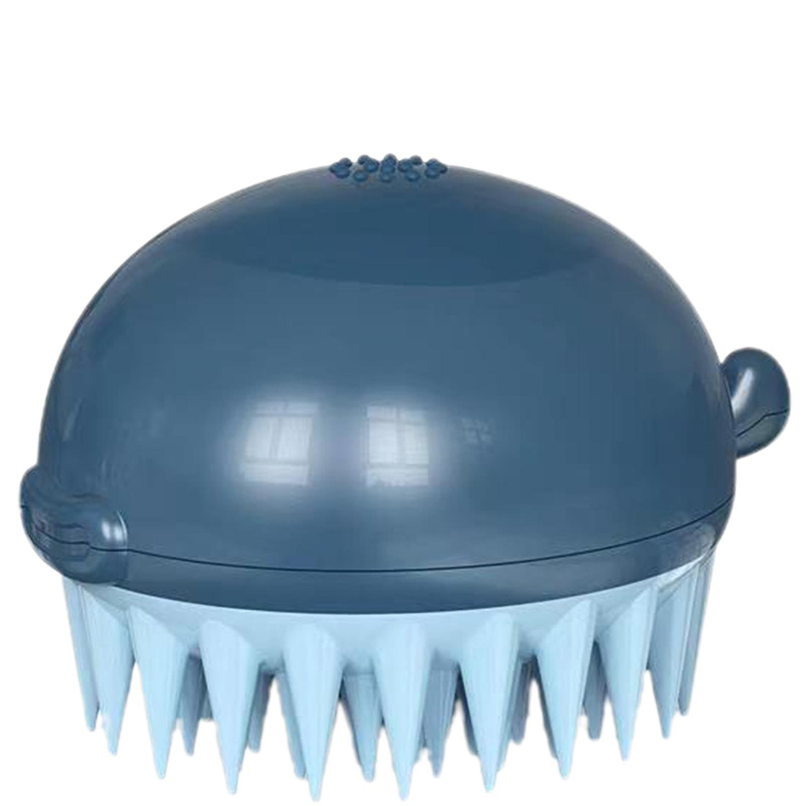 Pet Puffer Fish Bath Brush Super Rubber Round Head For Pet Bathing And Cleaning