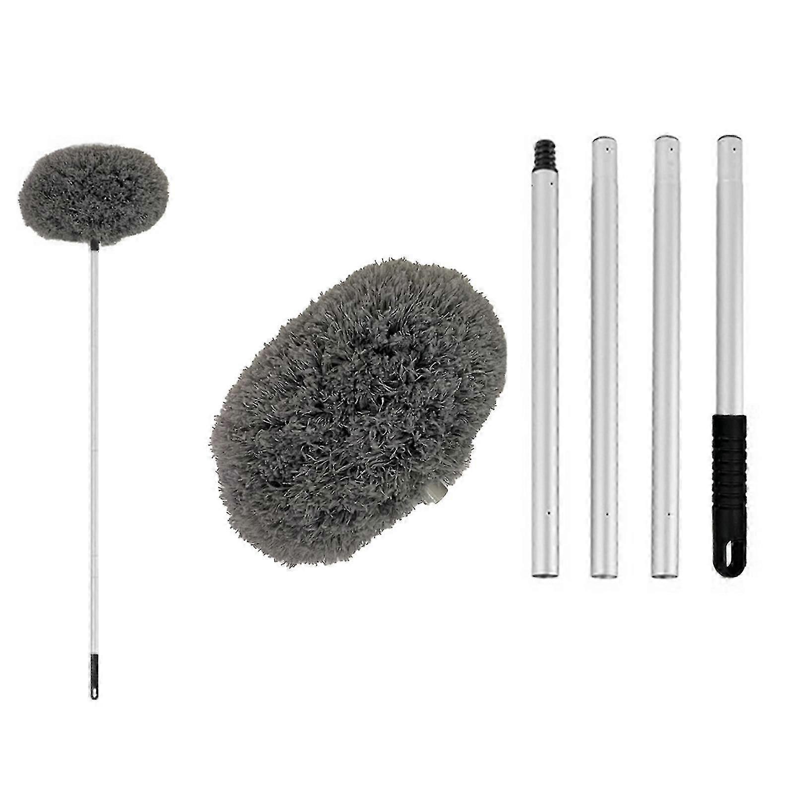 Ceiling Fan Cleaner Duster Reusable Microfiber CeilingFan Blade Removable Duster grey