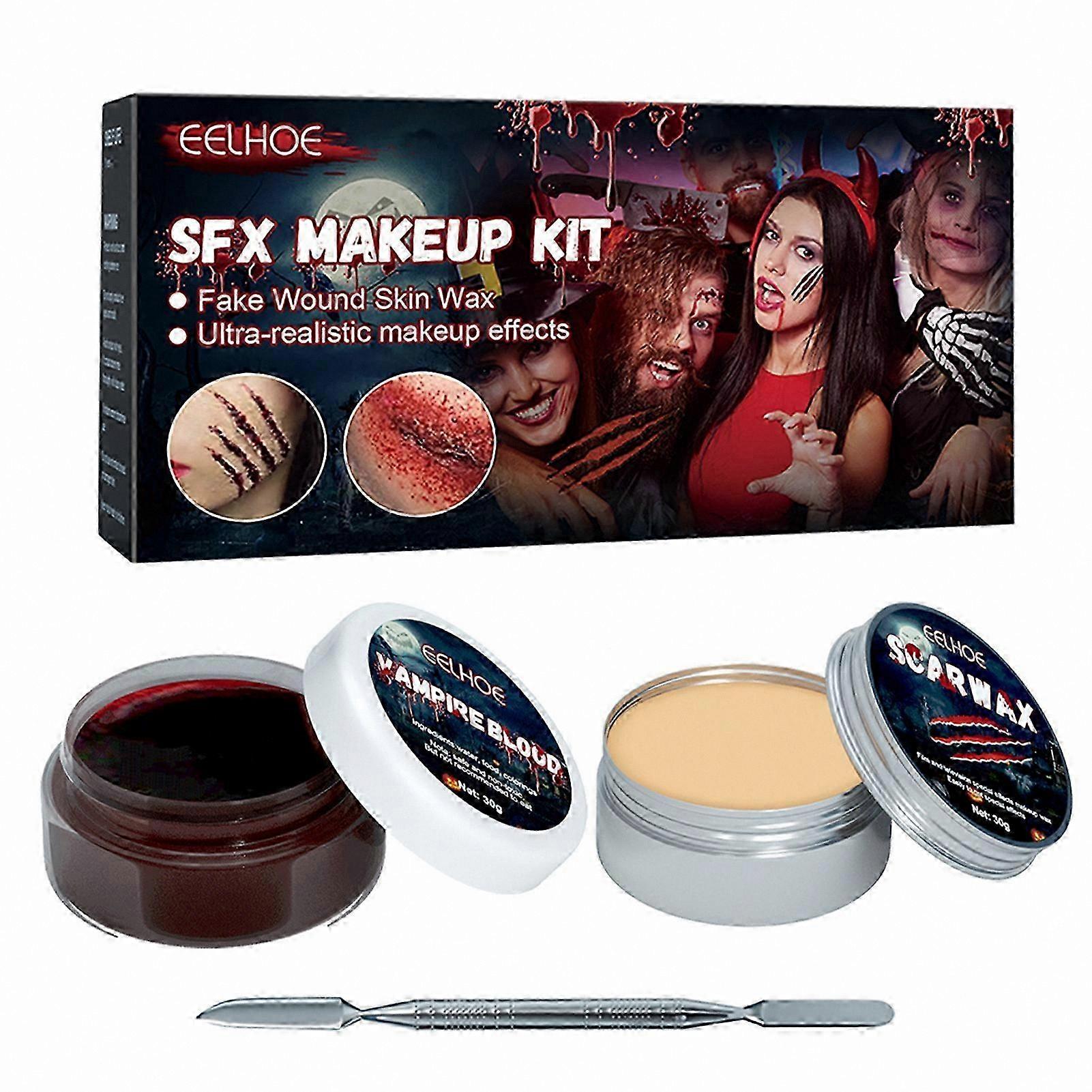 Special Effects Wax Kit for Scars and Simulation, Ideal for Cosplay and Festivals