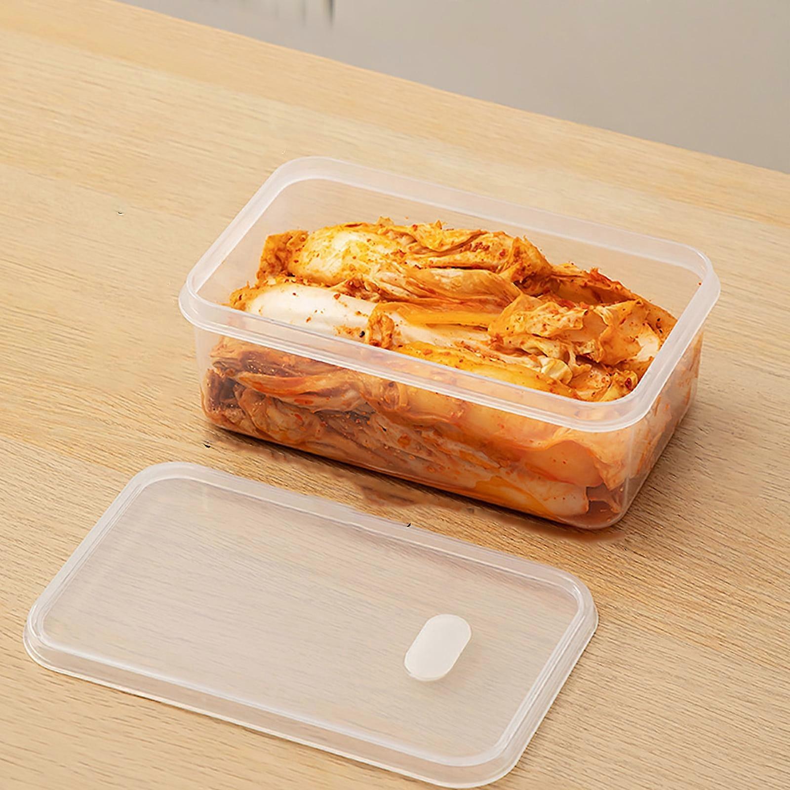 Large Capacity Kimchi Box, Food Grade Sealed Fresh Keeping Container with Lid, Compatible with Refrigerator Cold Storage