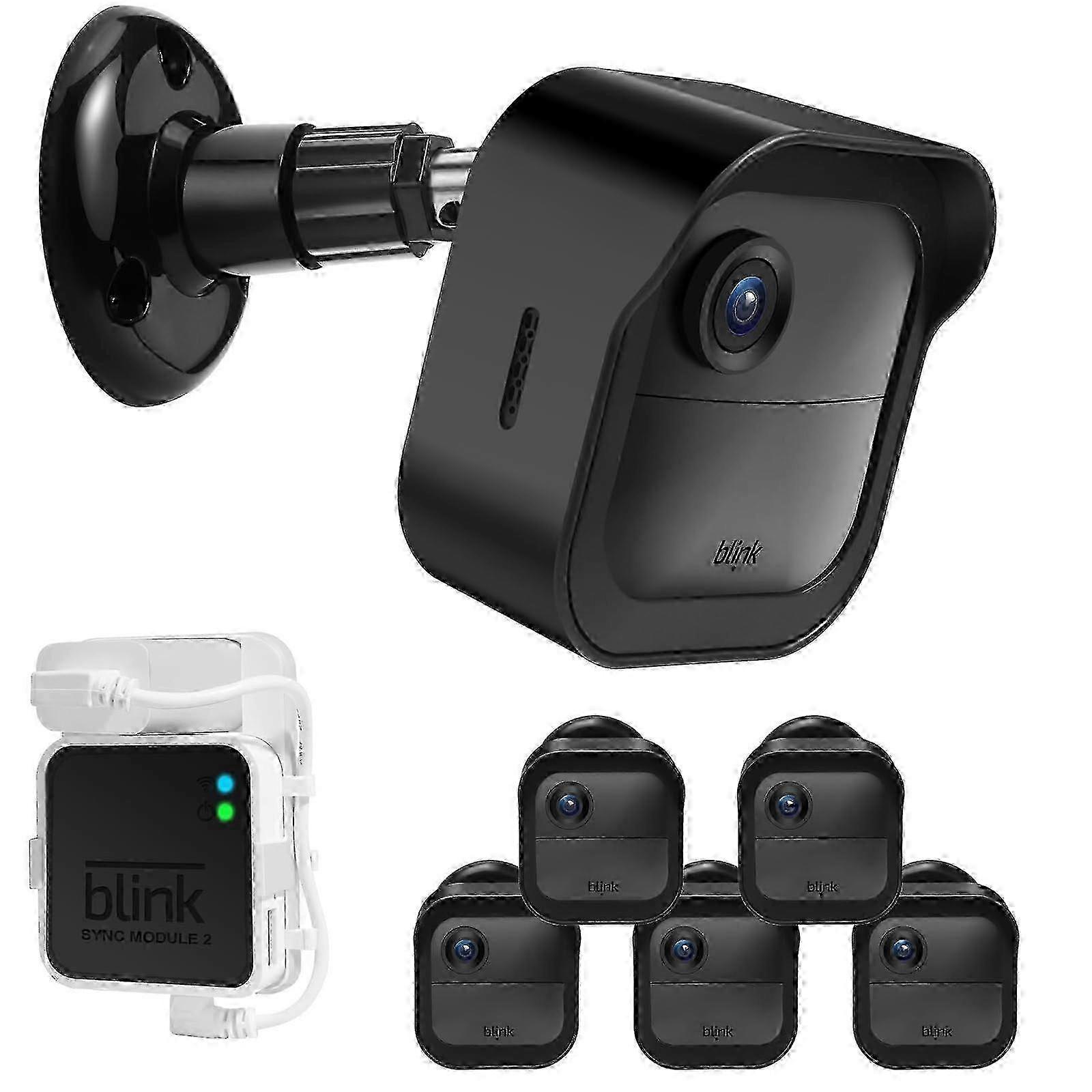m Blink Outdoor Camera Wall Mounts 5 Pack Weatherproof 360 Degree Adjustable Mounts for Blink Sync Module 2