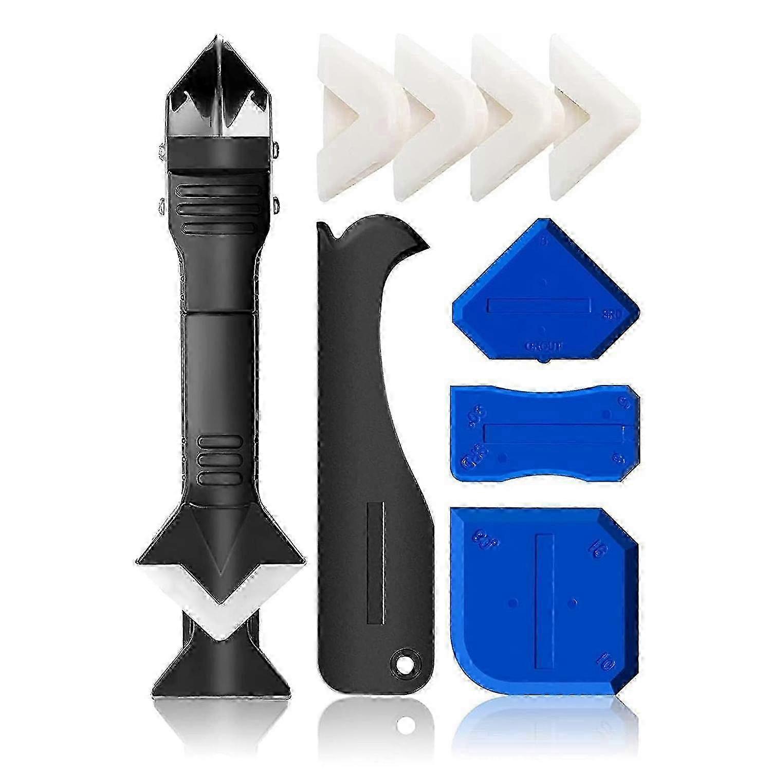 Caulk Remover Tool-3 in 1,Caulking Tool,Grout Removal Tool,Caulk Tool,Caulking Tool Kit,Caulk Removal Tool,for Bathroom,Kitchen,Floor,Window