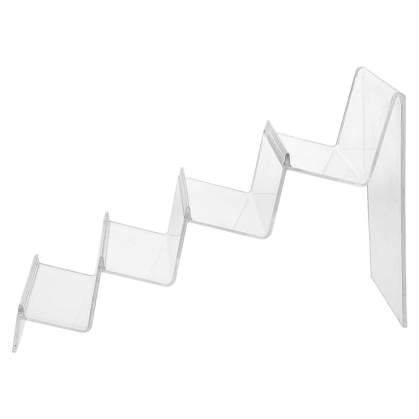 Acrylic Wallet Display Stand with Multi-Layer Step Design for Retail Use