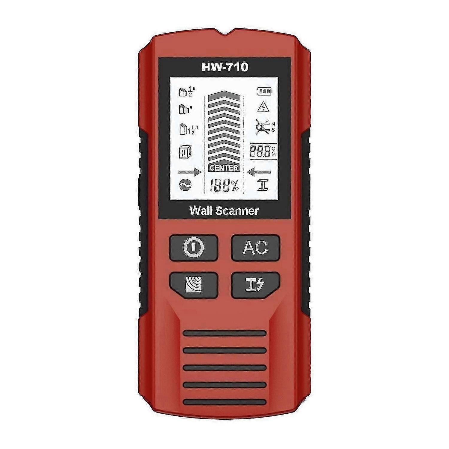 HW-710 Wall Scanner Stud Detector, Fast-Acting Wires Pipe Power Detector Studs Metal Finder Tool