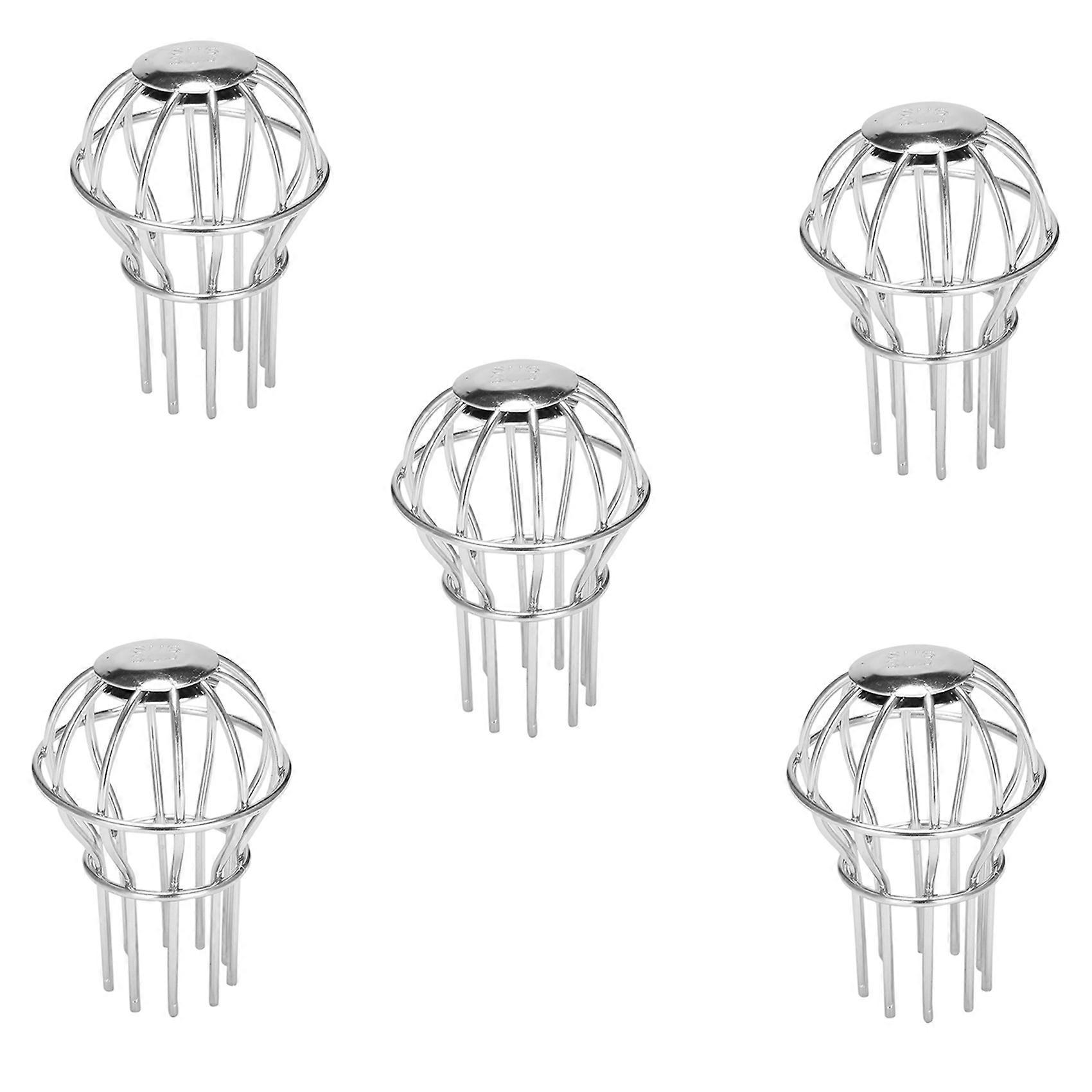 5X Drain Outdoor Roof Anti - Blocking Line Cap Round Net Cover Drainage Floor Line Leak Gutter Guard Filter-50