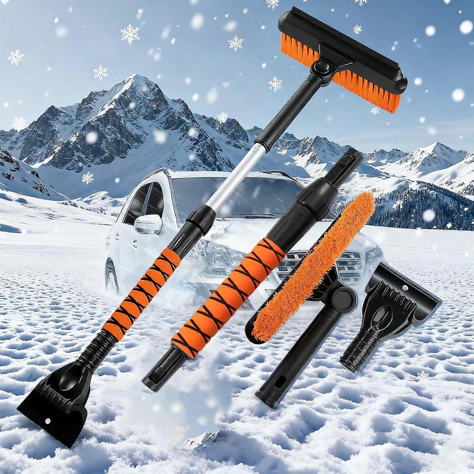 Foldable Extendable Car Snow Shovel for Alfa Romeo 145166 4C 8C, Adjustable Removal Tool