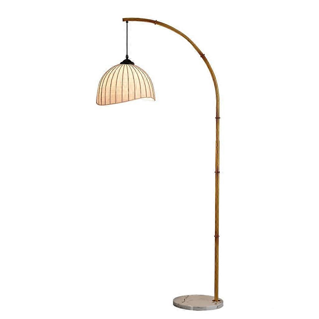 Floor Lamp with Adjustable Light Direction, Modern Fabric Shade, Tall Design for Living Room or Bedroom