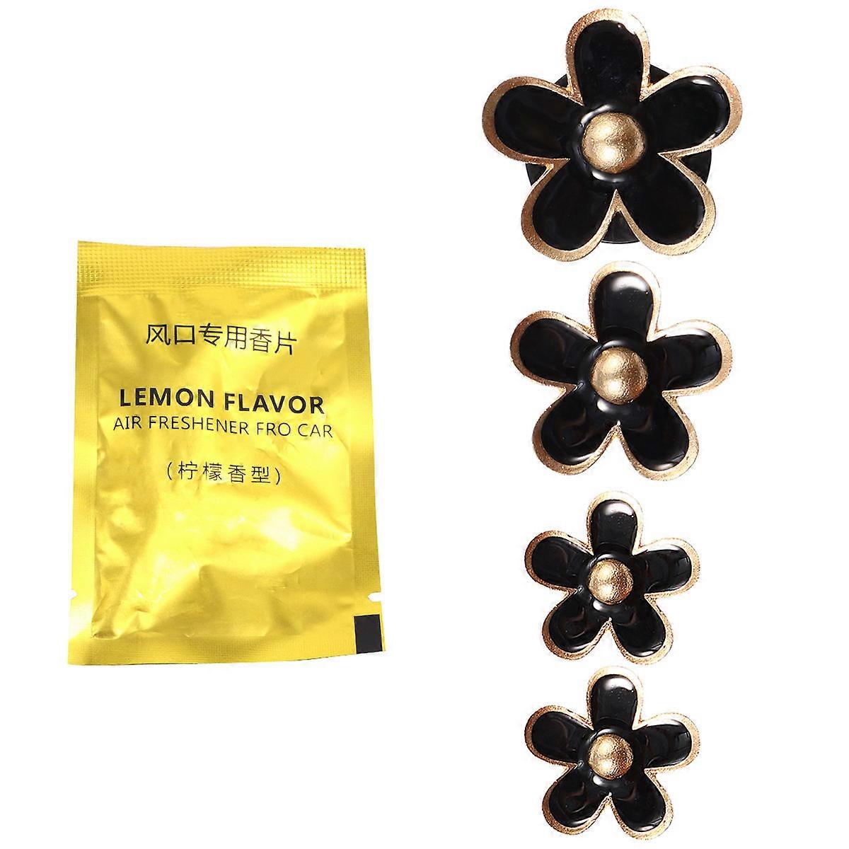 Car Perfume Clip Flower Shaped Aromatherapy Diffuser with 12Pcs Set