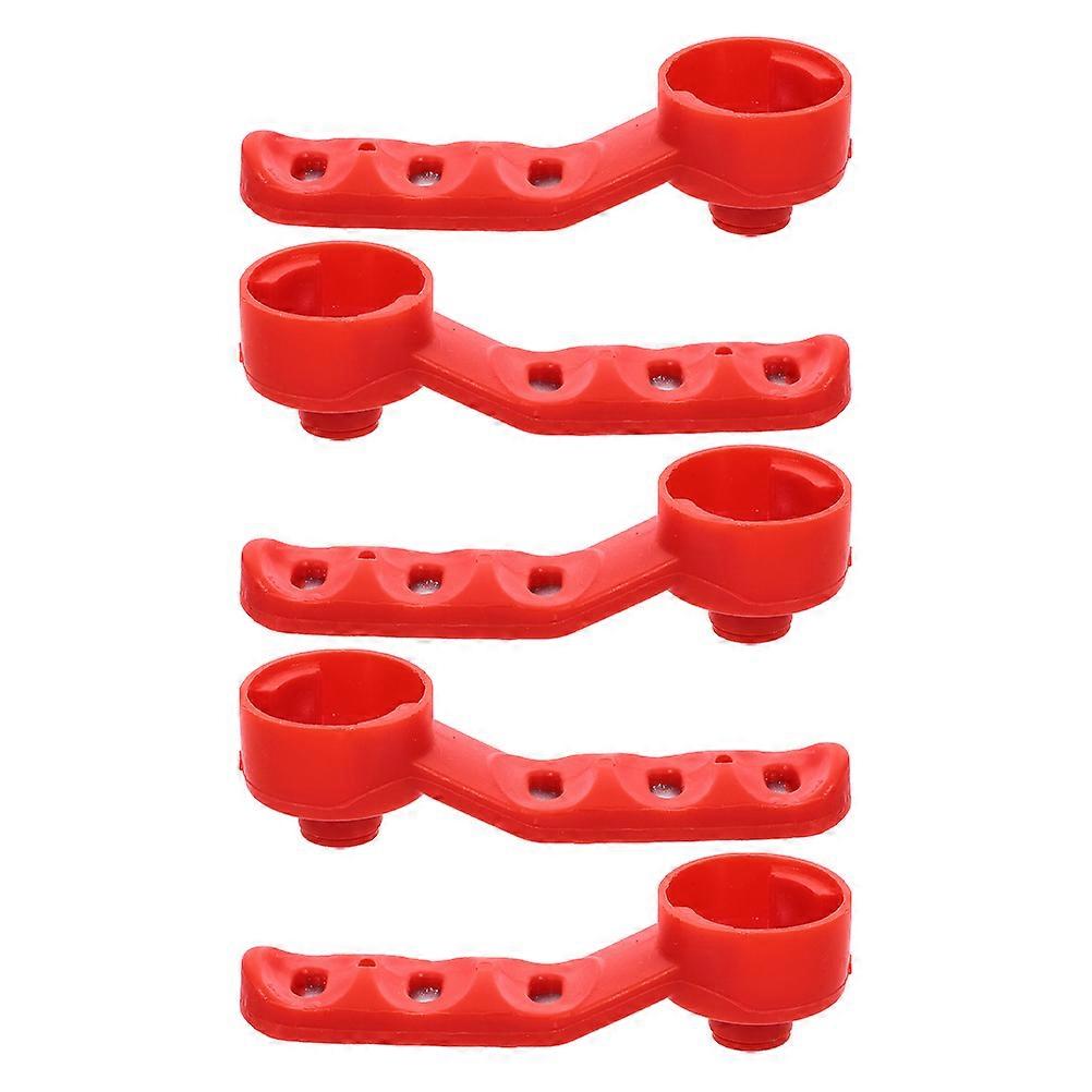 Universal Valve Handle Garden Tap Enhanced Durability Rectangular Shape Iron Construction 5Pcs