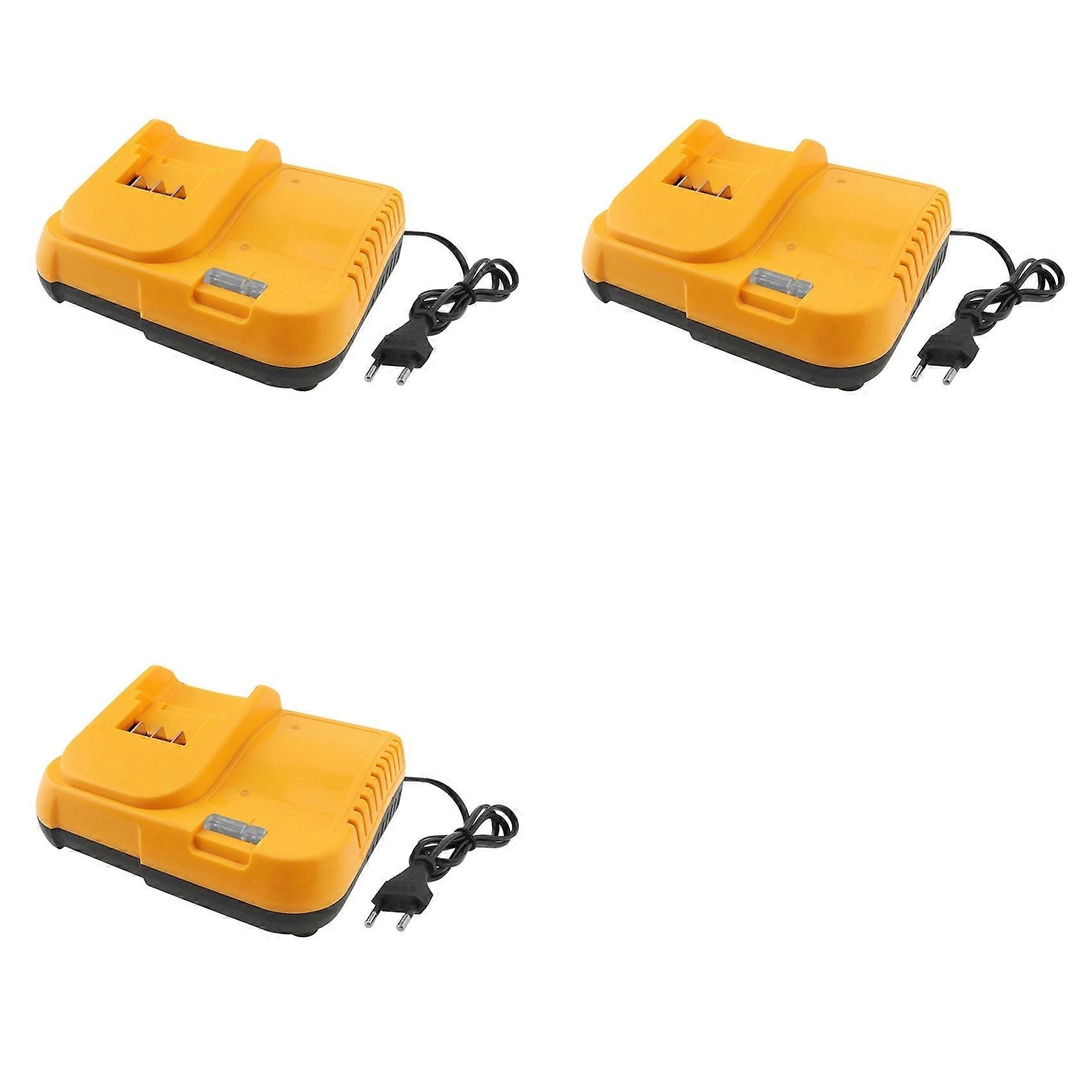 3X Battery Charger Replacement for DeWalt Lithium Battery / DCB200 DCB201 DCB609 DCB182 DCB204 Battery Charger EU Plug