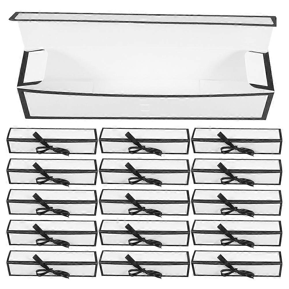 Chocolate Packaging Long Foldable Paper Boxes for 20Pcs Packaging