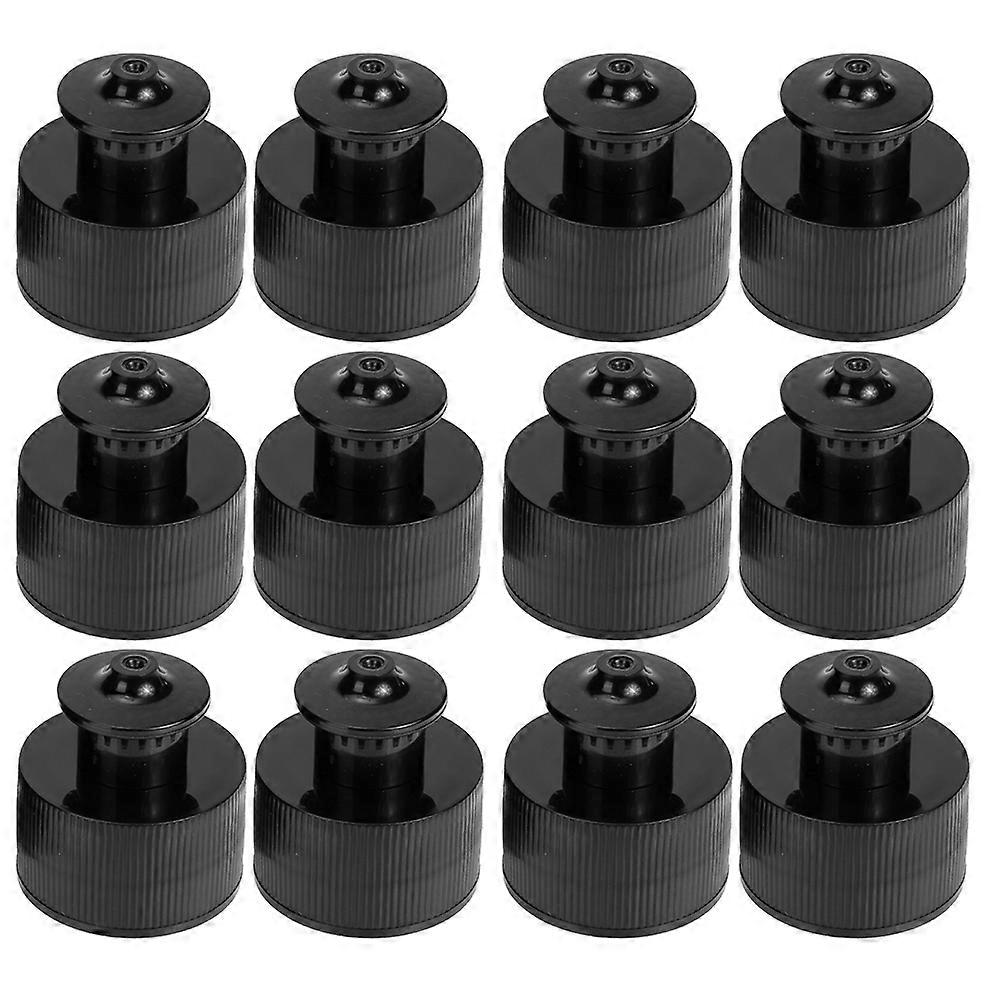 Reusable Plastic Mineral Water Bottle Caps Push Pull Caps 12Pcs