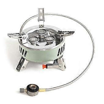 Outdoor Camping Folding Stove Small Oven Pocket Picnics Cooking Gas Burners Cooker Portable Furnaces Stove Easy to Carry Multicolor