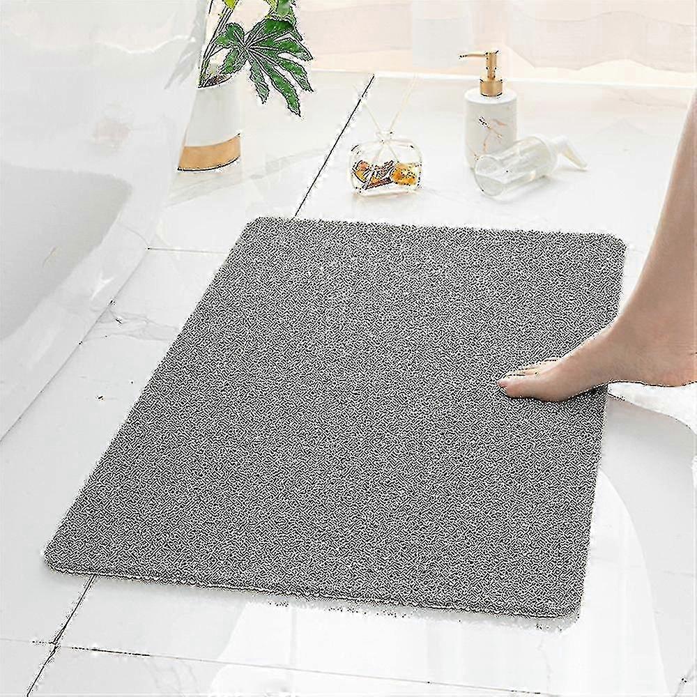 PVC Anti Mould Bath Mat for Shower, Loofah Pattern Non Slip Floor Mat
