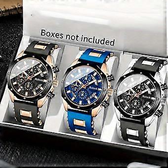 [Modieuze herenhorloges] 3-delige set herenhorloges voor zakelijk gebruik - Duurzame legering, quartz uurwerk, datumweergave, casual, cadeau voor mannen