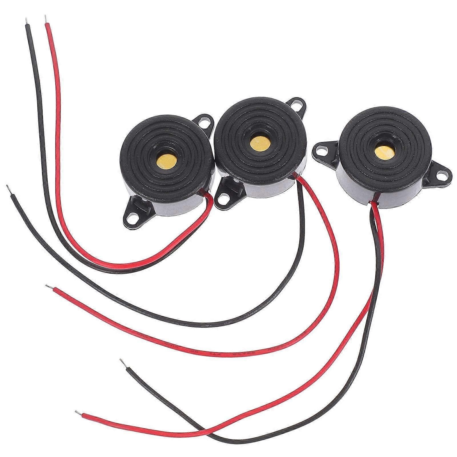 3 Pcs Practical Continuous Buzzer Alarm Sounders Household Ppo