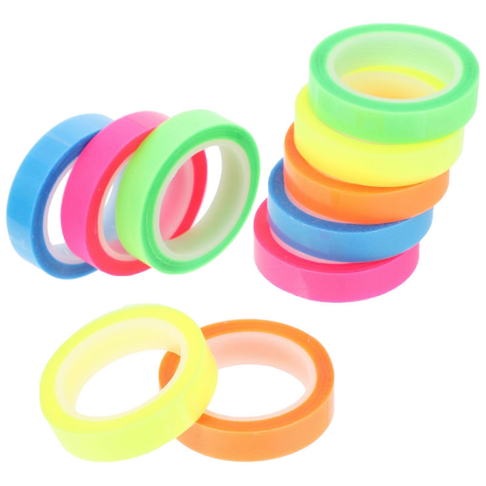 Note Tape 30 Rolls for Decoration Transparent Highlight Tape Assorted Colors