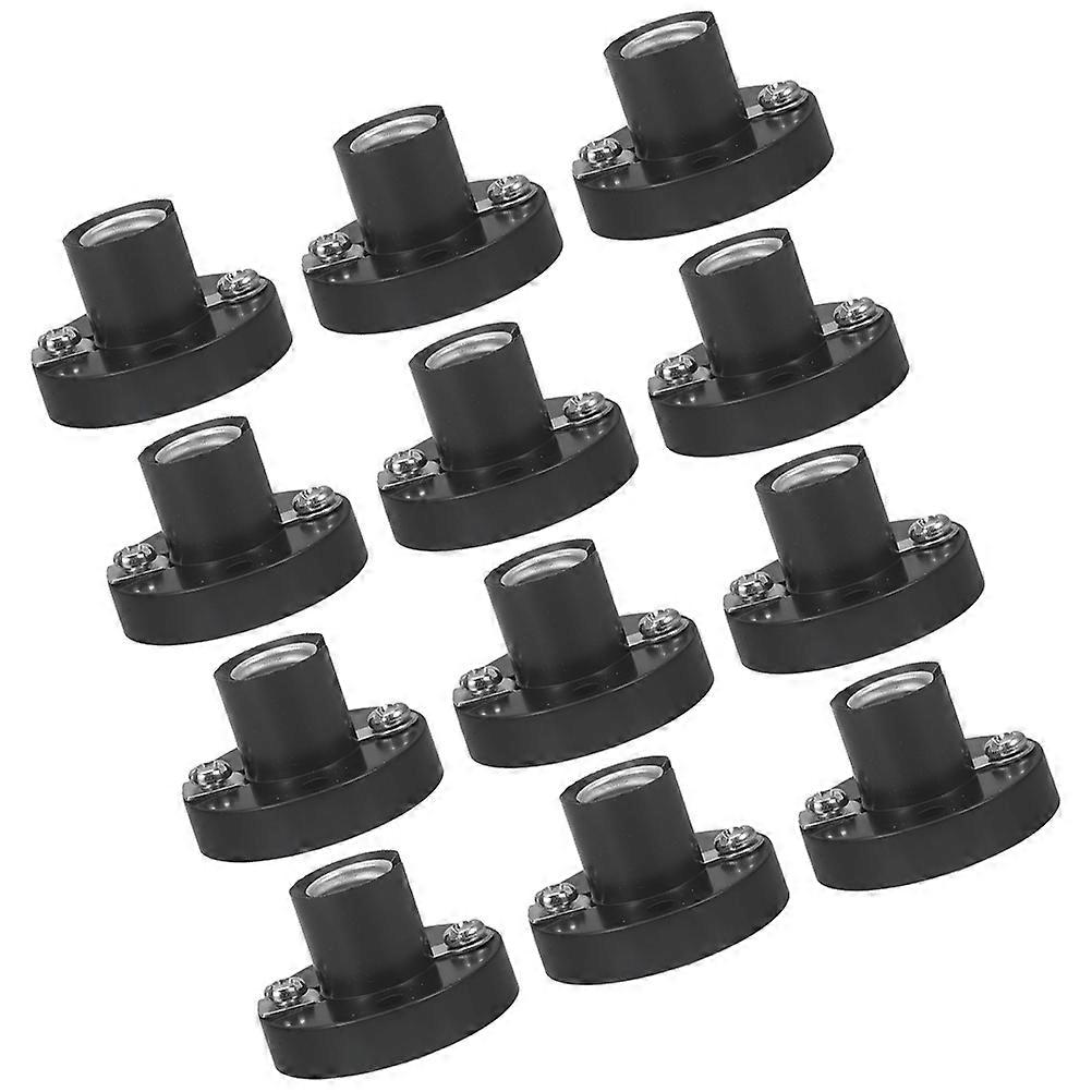 12pcs Small Light Bulb Socket Screw Lamp Socket for Electrical Testing and Home Experiment Lighting Accessories