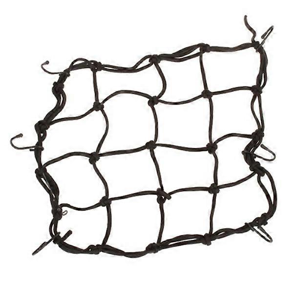 Motorcycle Mesh Bag Luggage Cargo Net Bag for Secure Storage 6 Hooks