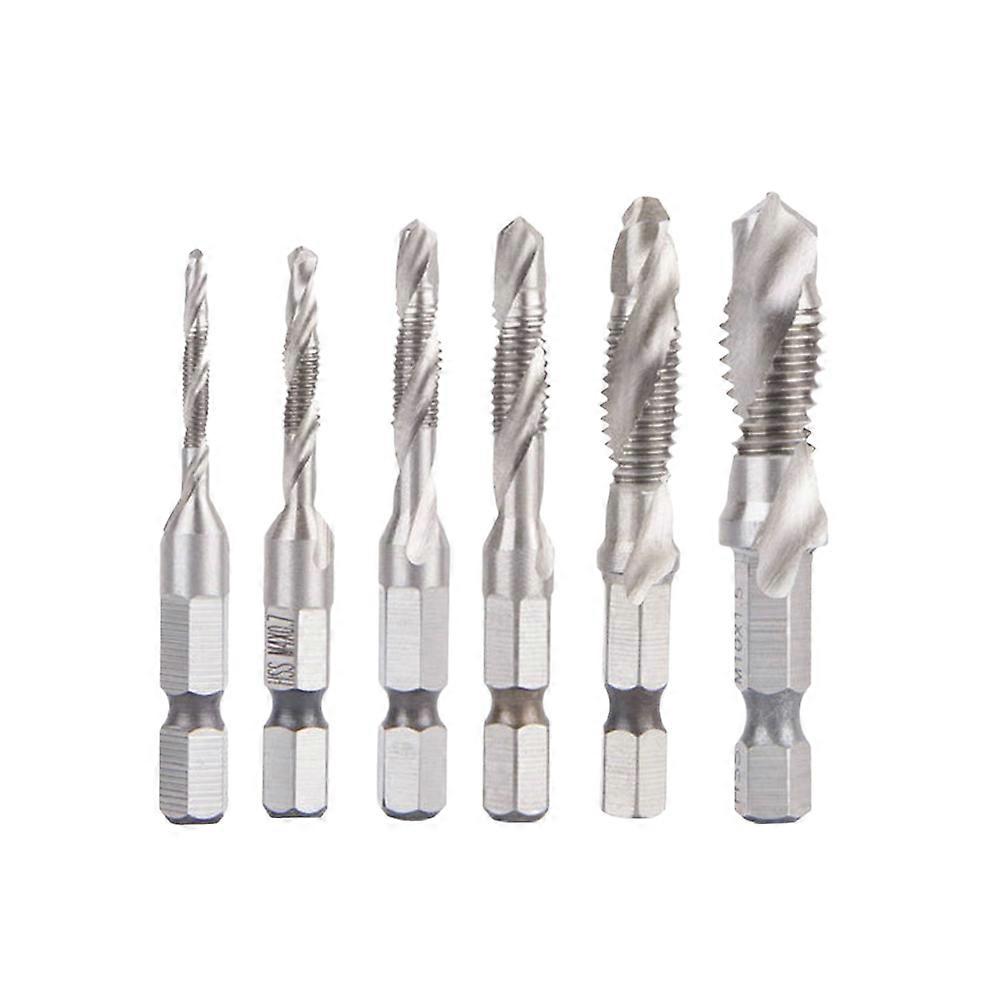 Drill Bit Tap 6Pcs Hex Composite Tap for Thread Repairing