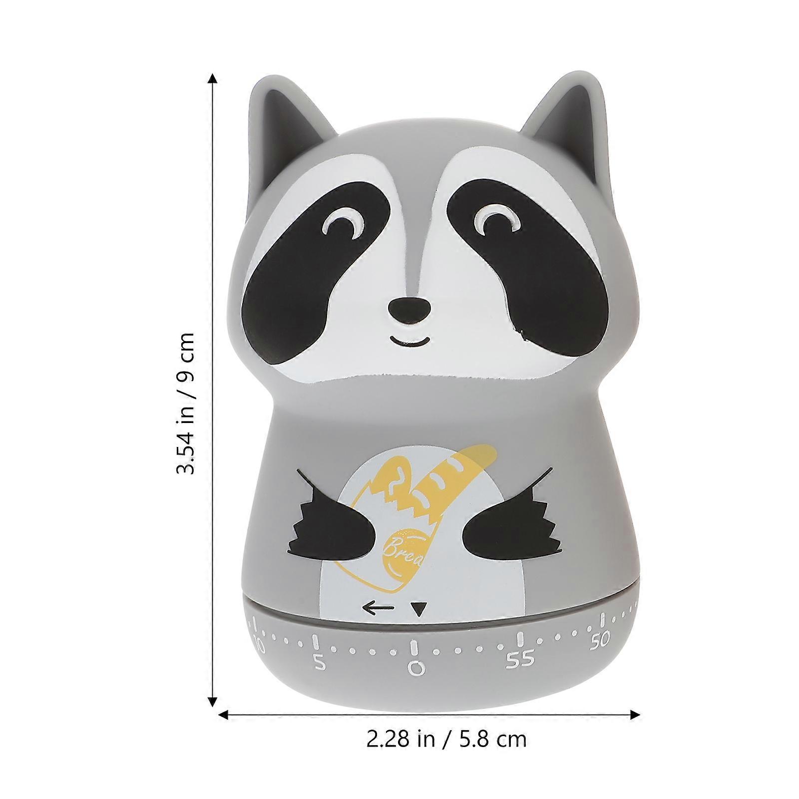 Animal-Shape Timer Portable Time Reminder for Kitchen Use 2Pcs Assorted Color