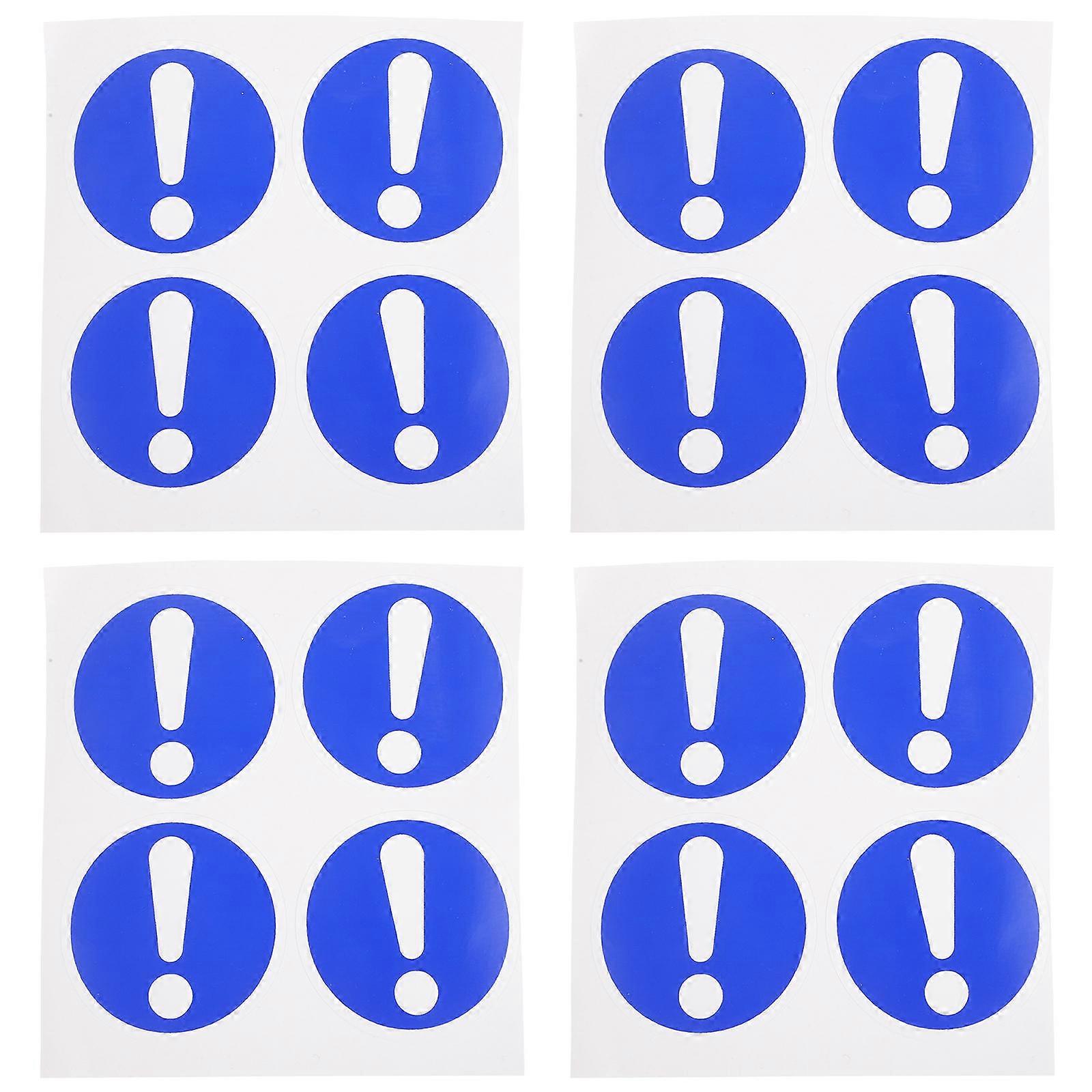 Caution Stickers for Machine Warning 4Pcs PVC