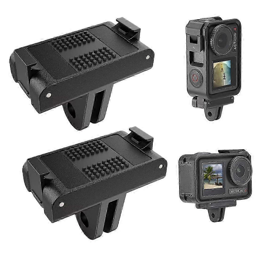 2026 2 Pack Magnetic Quick Release Adapter Mount Base for DJI OSMO Action 5 Pro, Multifunctional Bracket