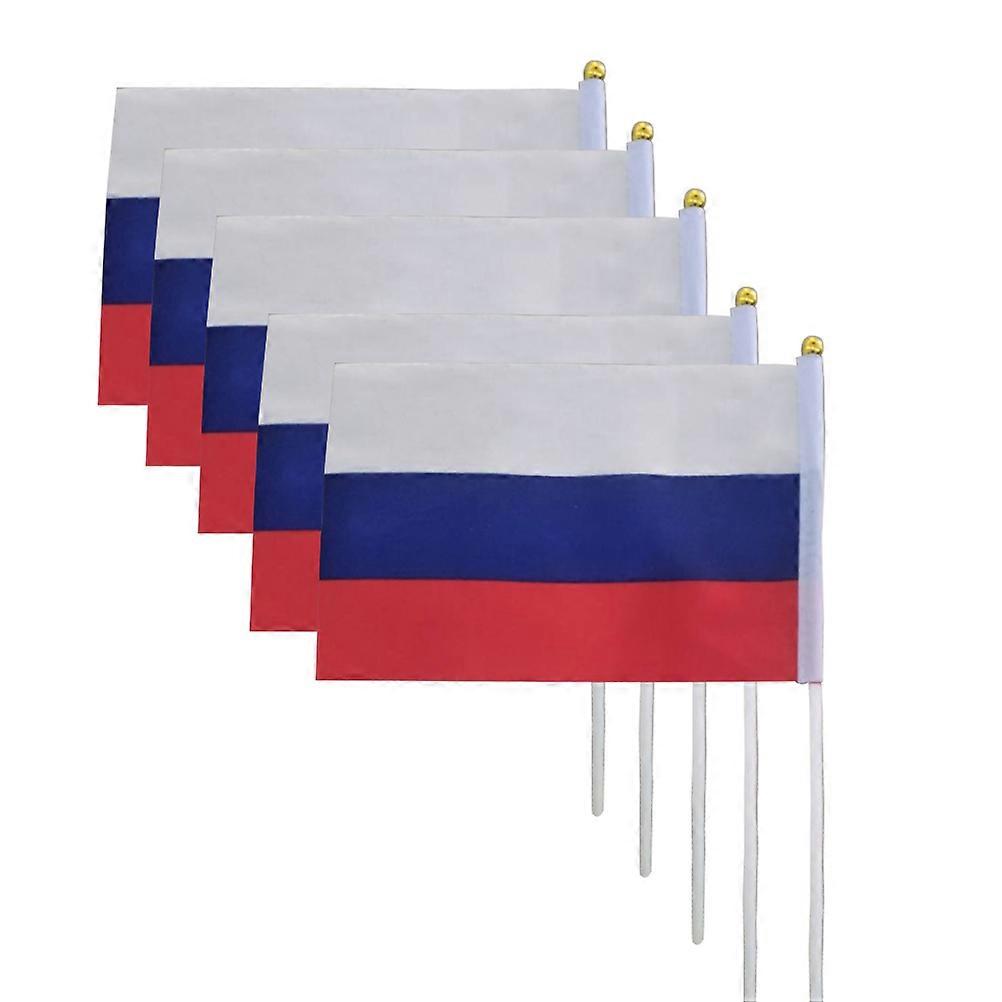 Festival Use Hand Waving Flag National 5Pcs Set