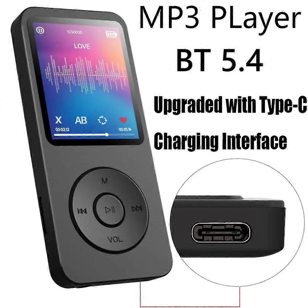 Portable 1.8" Mp3 Player Bluetooth E-book Recorder Fm Radio Sports Music