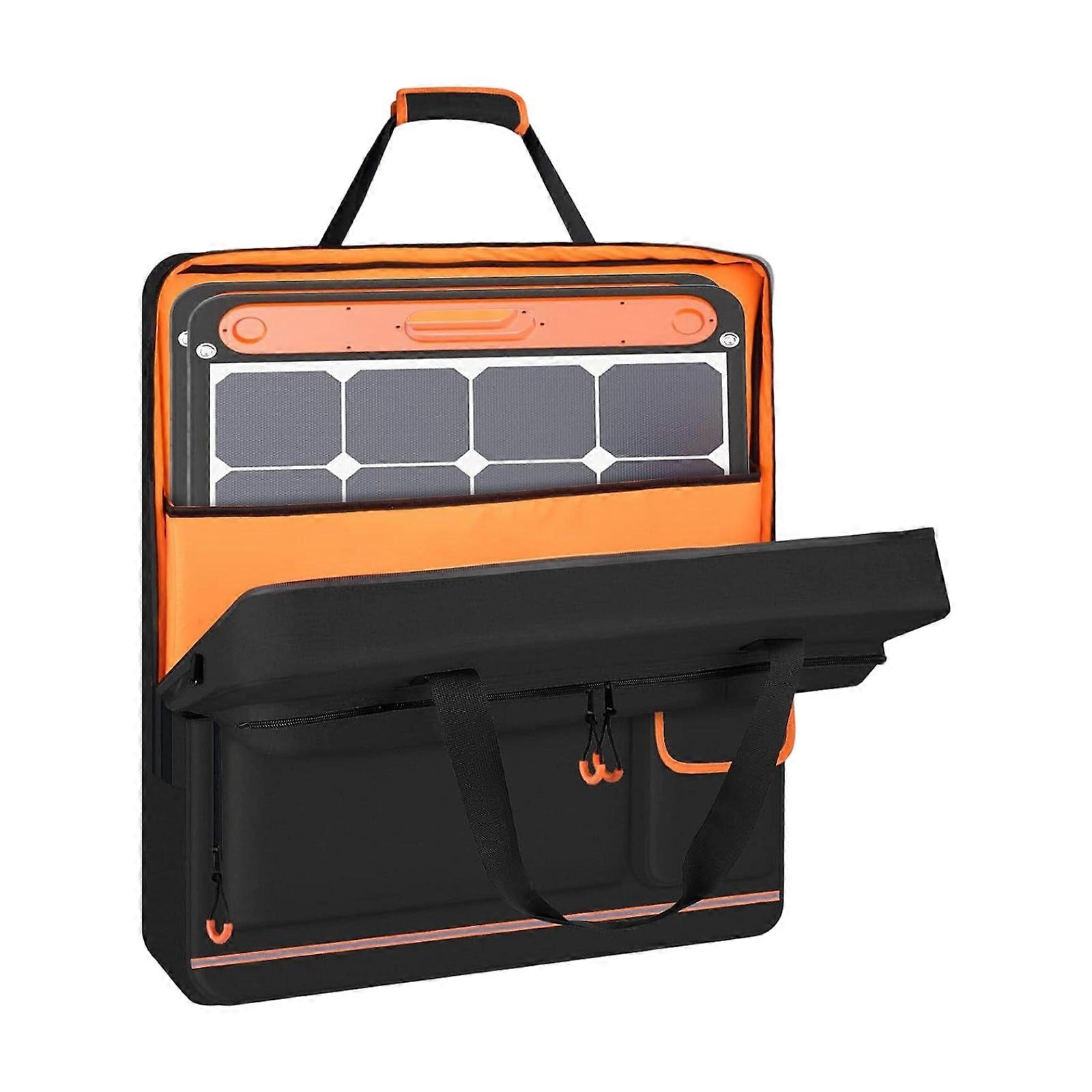 Lemon Lined Photovoltaic Panel Shipper Bag with Profound Access Slide for Easy Loading Pulls Modifiable Belt for Accessible Motion Multicolor