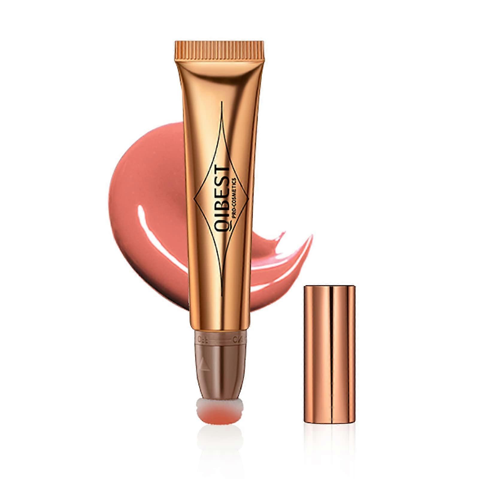 Cream Blush Stick with Cushion Applicator Long Lasting Buildable Formula for Cheeks Pink