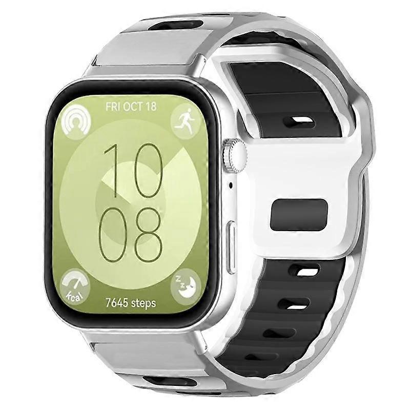 Pulseira de silicone bicolor com encaixe plano xDfind