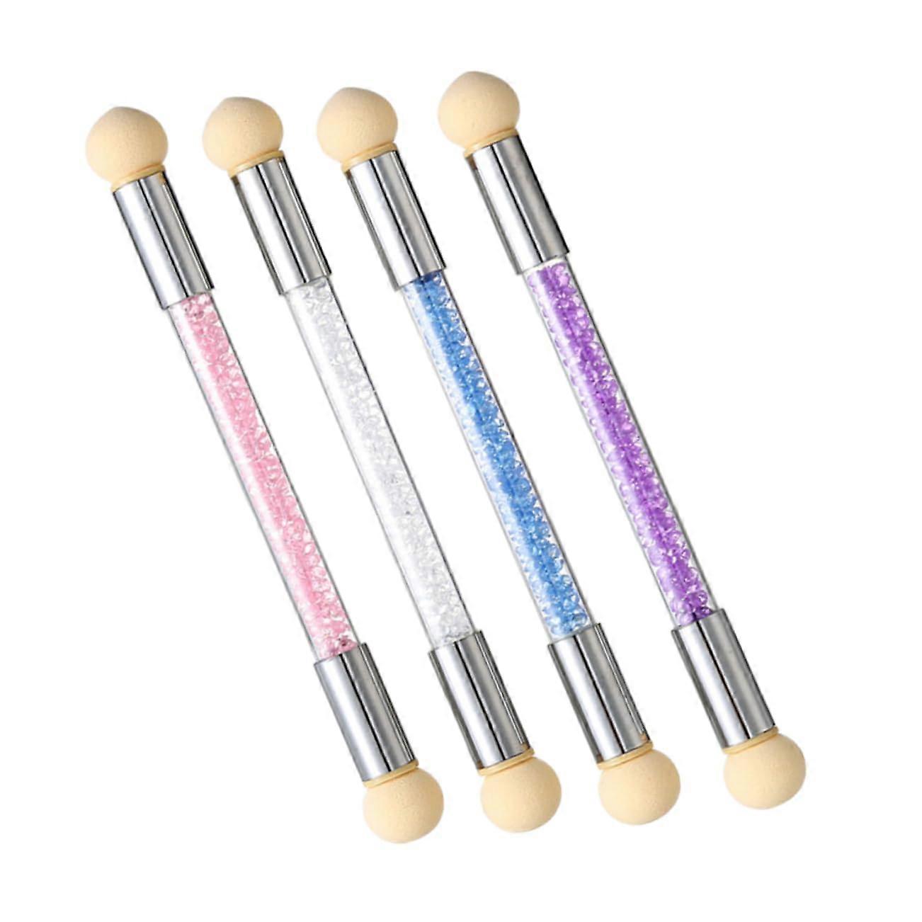 4pcs DoubleHeaded Nail Art Sponge Pen for Smooth Gradient and Precise Ombre Designs